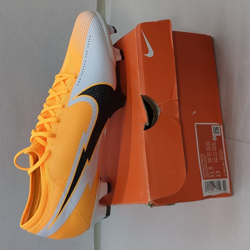 Nike Vapor 13 PRO FG Firm-Ground Soccer Cleat Mens AT7901-801 - Size 11.5